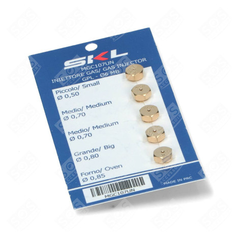 KIT INJECTEUR BUTANE/PROPANE 6 MB FOUR, CUISINIÈRE - MGC107UN
