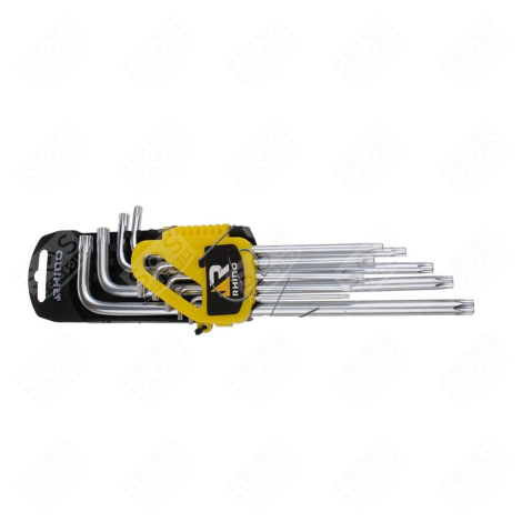 CLÉ MÂLE ÉTOILE ALÉSÉE 9PCS, CHROME VANADIUM ACCESSOIRES ET ENTRETIEN - 7192