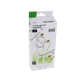 Câble coaxial tv 3mtr - 9.52 mm m/f coudé 90° + adaptateur d'origine