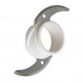 Couteau blanc pour bol hachoir