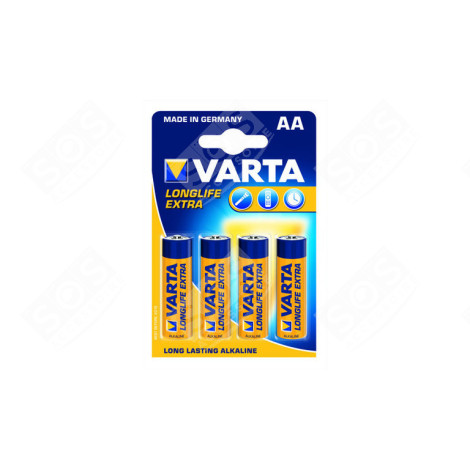 LOT DE 4 PILES VARTA LONGLIFE AA - LR6 D'ORIGINE ACCESSOIRES ET ENTRETIEN - 4501070349