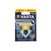 Lot de 5 piles bouton - lithium - cr2016 d'origine