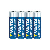 Lot de 4 piles varta high energy aa - lr6 d'origine