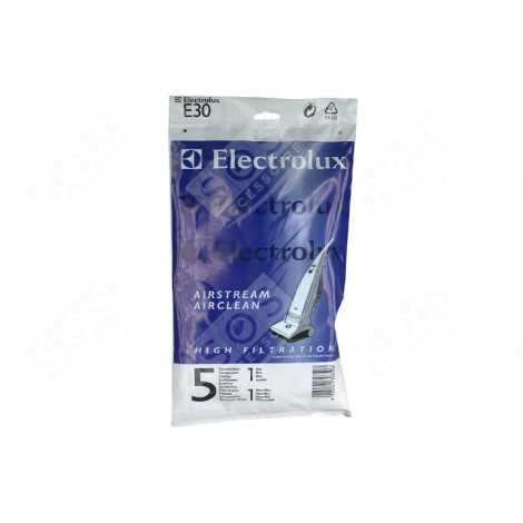 LOT DE 5 SACS + 2 FILTRES D'ORIGINE E30 D'ORIGINE ASPIRATEUR - 9001955765