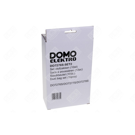 LOT DE 10 SACS D'ORIGINE ASPIRATEUR - DO7276SSET2