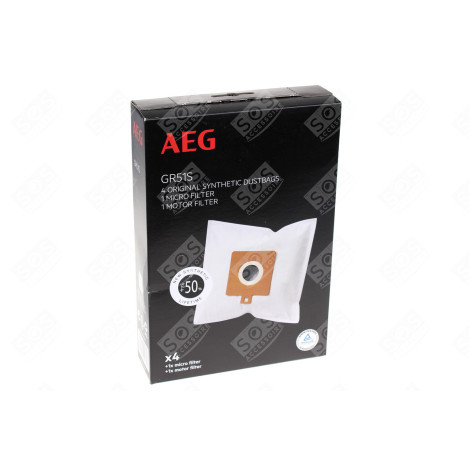 LOT DE 4 SACS D'ORIGINE 3301P D'ORIGINE ASPIRATEUR - 9001667402