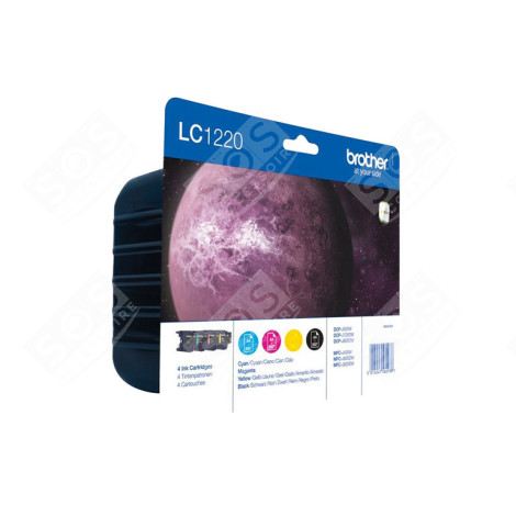BROTHER LC-1220 VALUE PACK BLACK/COLOR D'ORIGINE ACCESSOIRES ET ENTRETIEN - BRO22128BA