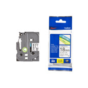 Tape brother tze-241 18 mm white/black d'origine