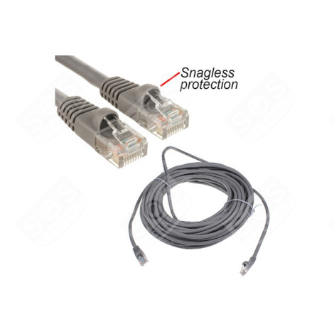 CÂBLE ETHERNET 15M - CAT5E 350MHZ - RJ45 (M) GREY INFORMATIQUE - 1805104