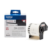 Brother dk22251 black/red on white roll (6.2 cm x 15.24 m) 1 roll(s) label continuous paper d'origine