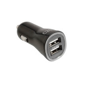 Car power adapter 2x usb - 12v / 24v - 5v - 2.4a max. - noir d'origine