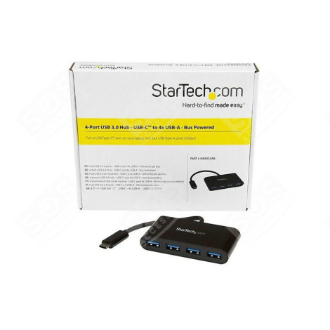 STARTECH USB-C TO 4X USB-A BUS POWERED HUB 4 X SUPERSPEED USB 3.0 DESKTOP D'ORIGINE INFORMATIQUE - 4428518