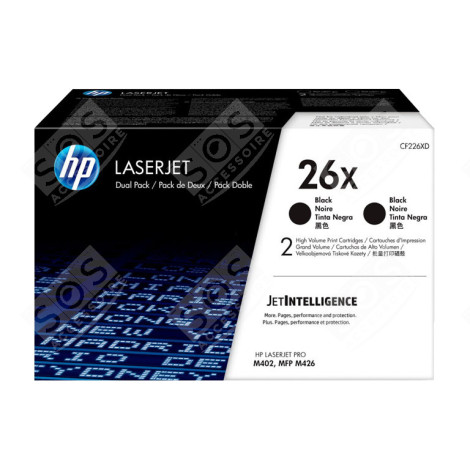 HP TONER 26X BLACK DUO PACK HIGH YIELD D'ORIGINE ACCESSOIRES ET ENTRETIEN - 120025441123