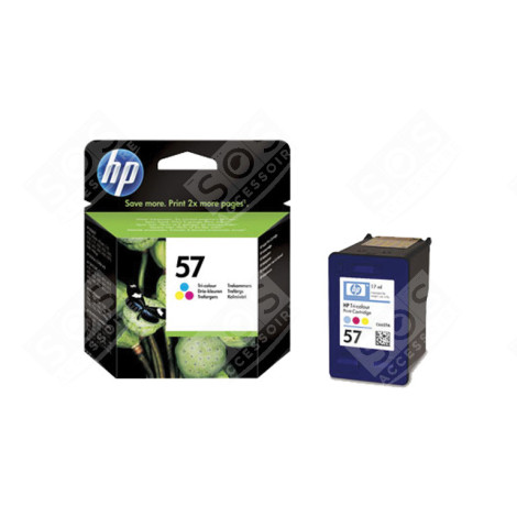 CARTOUCHE TRICOULEUR POUR 5550 N° 57 17ML, 500 PAGES D'ORIGINE ACCESSOIRES ET ENTRETIEN - HPC6657A