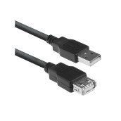 Cable usb extension cable 1.8m usb (m) to usb (f) usb 2.0 black d'origine