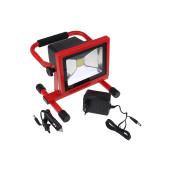 Spot de jardin avec led smd 20w sur pied rechargable 6400k 1400lm