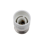 Douille de lampe - male e27 / femele e14 - blanc d'origine