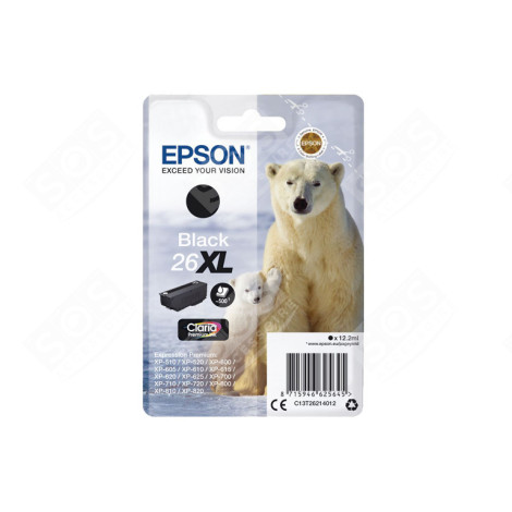EPSON 26XL POLAR BEAR PHBK INK PHOTO BLACK 8,7ML D'ORIGINE ACCESSOIRES ET ENTRETIEN - EPST26314012