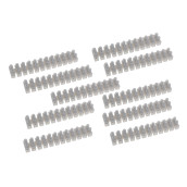 Lot de 10 barettes dominos 10mm 12pol 380v Lot de 10 barettes dominos 10mm 12pol 380v