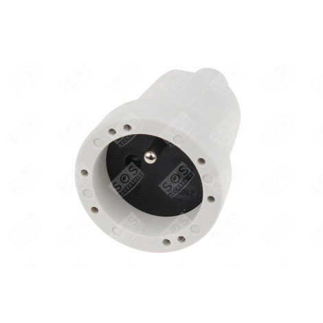 PRISE PVC SOUPLE - 16A AVEC TERRE D'ORIGINE ÉLECTRICITÉ, DOMOTIQUE - 2107B
