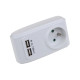 ADAPTATUER AVEC CHARGEUR USB 2X1.05A D'ORIGINE TÉLÉPHONIE, SMARTPHONE - 105220