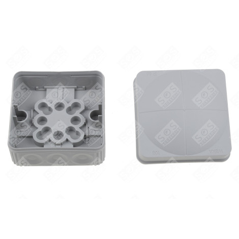 AFTAKDOOS 185000 10 INGANGEN 76X76X51 COMBI 108 60 D'ORIGINE ÉLECTRICITÉ, DOMOTIQUE - 185000