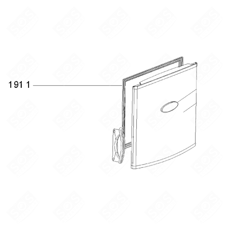 JOINT DE PORTE MAGNÉTIQUE (PARTIE CONGÉLATEUR) REPÈRE 1911 FRIGO, RÉFRIGÉRATEUR, CONGÉLATEUR - 481246668896, C00330959