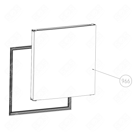 PORTE CONGÉLATEUR (REPÈRE 966) FRIGO, RÉFRIGÉRATEUR, CONGÉLATEUR - 5945801300