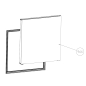 Porte congélateur (repère 966)