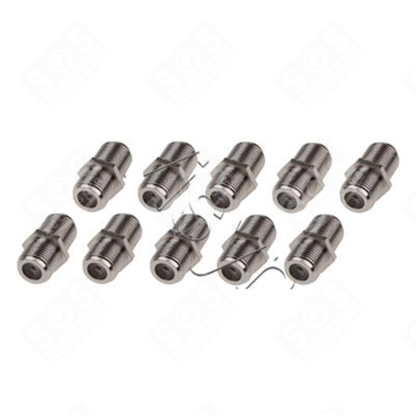 LOT DE 10 PIÈCES F FEMALE ADAPTER KVFC 01 D'ORIGINE TÉLÉVISION - TR360902