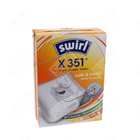 SAC D'ASPIRATEUR HOOVER X351 - EMB. 4PCS D'ORIGINE ASPIRATEUR - 6782926