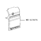 Flasque droite bleue