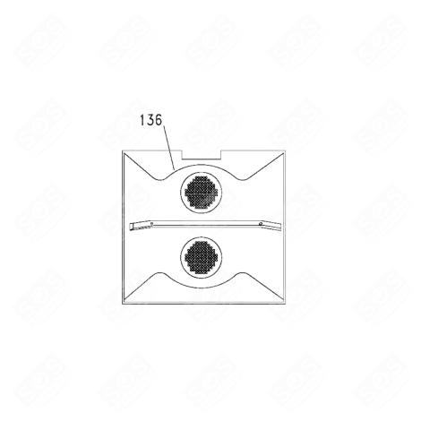 PROTECTION HÉLICE (REPÈRE 136) FOUR, CUISINIÈRE - 42821261