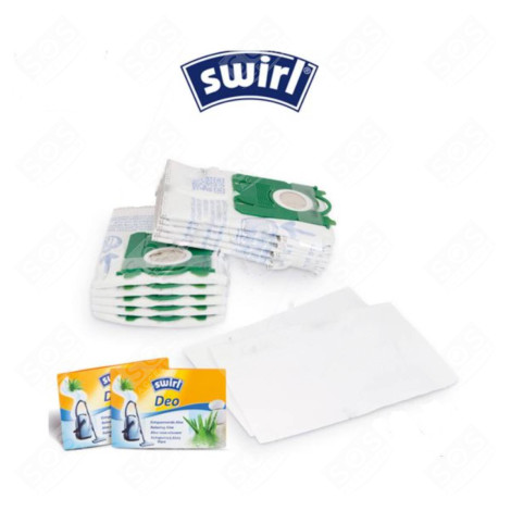 BOITE DE 10 SACS AVEC 2 FILTRES ET 2 DÉO D'ORIGINE ASPIRATEUR - 6778341, 6783228