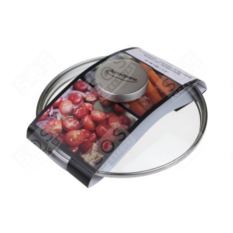 COUVERCLE EN VERRE 18 CM D'ORIGINE D'ORIGINE USTENSILE DE CUISINE - 6518