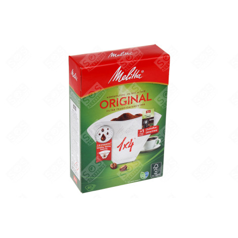 LOT DE 80 FILTRES CAFÉ PAPIER D'ORIGINE D'ORIGINE CAFETIÈRE, MACHINE À CAFÉ - 6749477