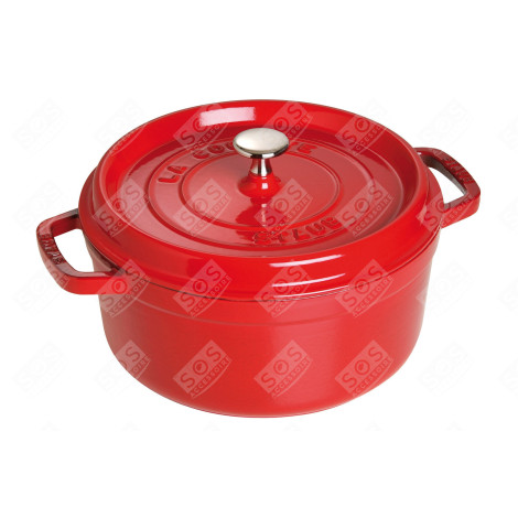 COCOTTE RONDE - 24CM - CERISE - 3.8 LTR D'ORIGINE USTENSILE DE CUISINE - 1102406