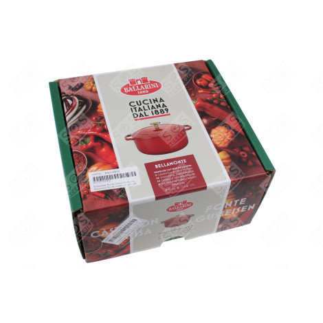 BELLAMONTE RONDE COCOTTE 20 CM - ROOD USTENSILE DE CUISINE - 1023092