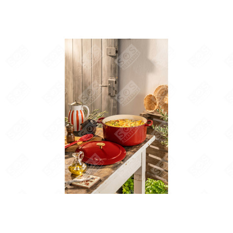 BELLAMONTE RONDE COCOTTE 20 CM - ROOD USTENSILE DE CUISINE - 1023092