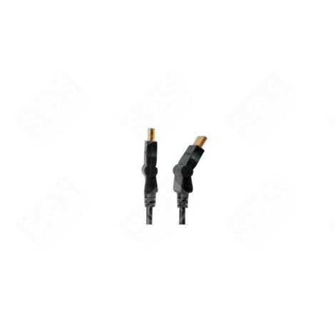 CÂBLE HDMI - (1,5M AVEC FICHE PLIABLE POUR ANGLES TÉLÉVISION - 640