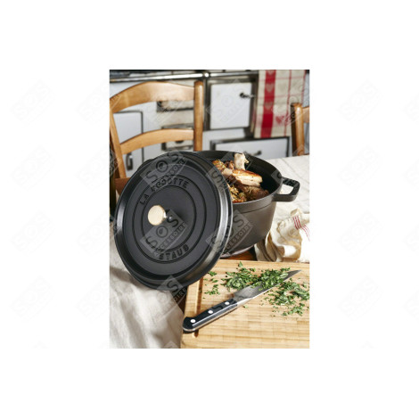 COCOTTE RONDE - 24CM - NOIR USTENSILE DE CUISINE - 1102425