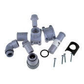 Kit raccord rapide vidange 32-40 mm sort.19+22mm