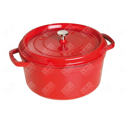 COCOTTE RONDE - 28CM - CERISE - 6,7 LTR D'ORIGINE USTENSILE DE CUISINE - 1102806