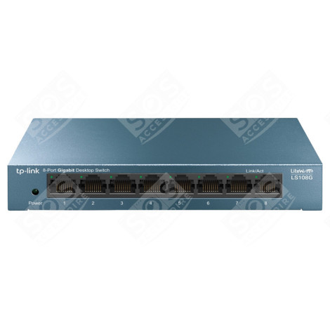 TP-LINK LS108G NETWORK-SWITCH UNMANAGED GIGABIT ETHERNET (10/100/1000) BLEU INFORMATIQUE - TPLLS108G