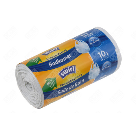 LOT DE 37 SACS POUBELLE ANTIBACTERIENS 43X40CM 10L ACCESSOIRES ET ENTRETIEN - 6772065