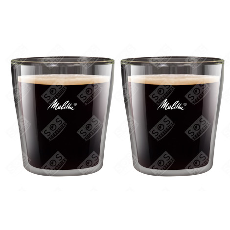 LOT DE 2 VERRES EXPRESSO 80CL CAFETIÈRE, MACHINE À CAFÉ - 6761116
