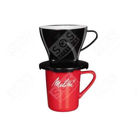 TASSE DE CAFÉ MELITTA +SUPPORT FILTRE STANDARD 1X2 NOIR CAFETIÈRE, MACHINE À CAFÉ - 6761197
