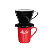 Tasse de café melitta +support filtre standard 1x2 noir