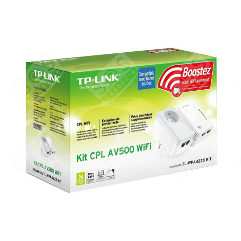 2-PORT POWERLINE WIFI EXTENDER KIT 1X TL-WPA4220 1X TL-PA4020P 500MBPS POWERLINE 300MBPS INFORMATIQUE - TPLTLWPA4225KIT