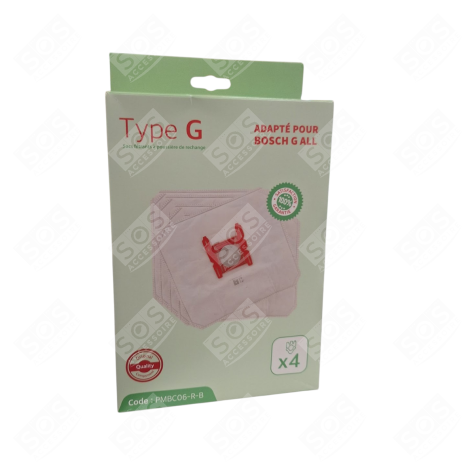 LOT DE 2 BOÎTES DE 4 SACS TYPE G 270 X 60 MM ASPIRATEUR - 00576334,17000940